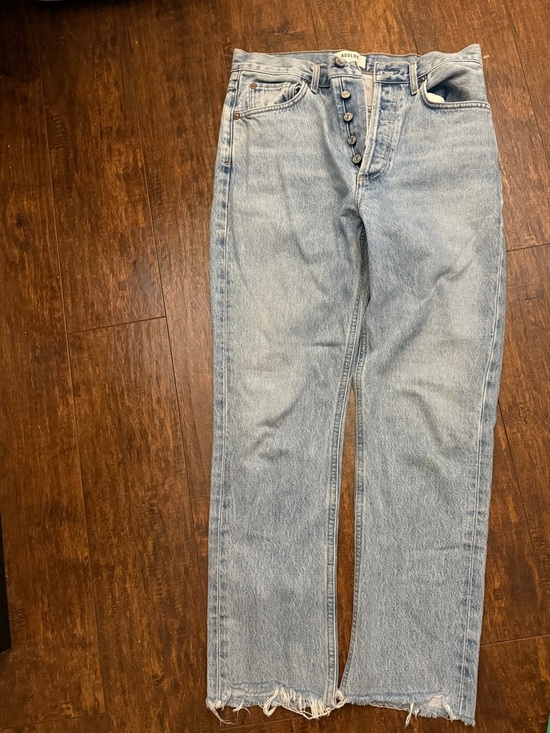 Agolde Denim - Agolde Vintage Light Wash Straight-Leg Jeans